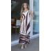 171153 - Vestido Longo Ramany Estampada Tecido Alfaiataria